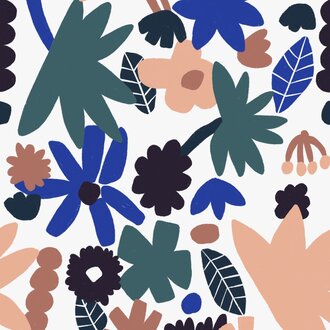 Meet Me at the Wall Behang  Flowerplay Light - Natural Noord