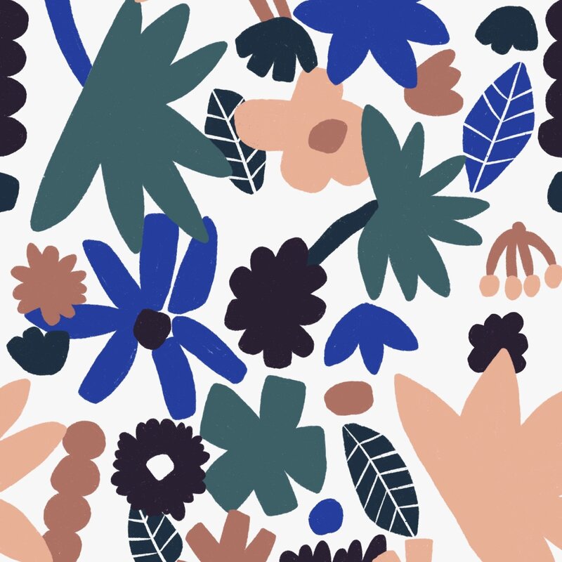 Meet Me at the Wall-collectie Behang  Flowerplay Light - Natural Noord