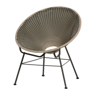 WOOOD Kazoun Garden Lounge Chair Wicker Green