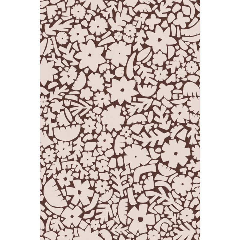 Meet Me at the Wall-collectie Behang  Flowerfield Brown - Naturel Noord
