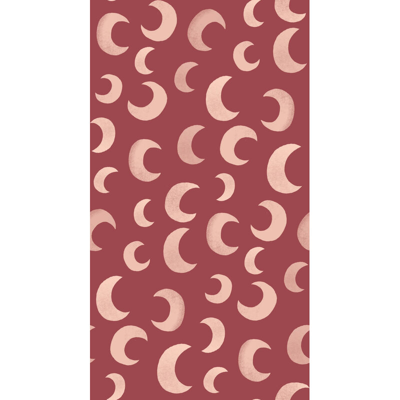 Meet Me at the Wall-collectie Behang Meet Me at the Wall - Moon Rhubarb - Aniek Bartels