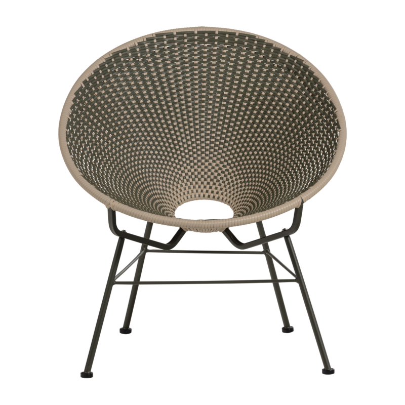 WOOOD-collectie Kazoun Garden Lounge Chair Wicker Green
