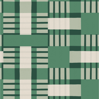 Meet Me at the Wall Behang Play at Slaep -  Blocks Grean - Sabine van Vessem