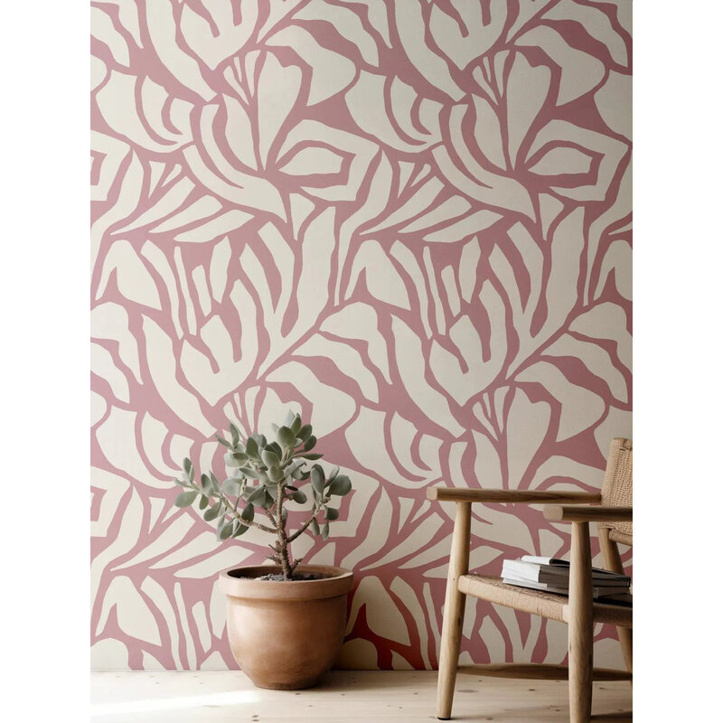 Meet Me at the Wall-collectie Behang Meet Me at the Wall - Flow Mauve - Sabine van Vessem