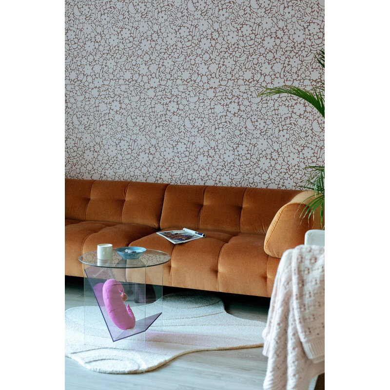 Meet Me at the Wall-collectie Behang Meet Me at the Wall -  Flowerfield Warm Taupe  - Naturel Noord