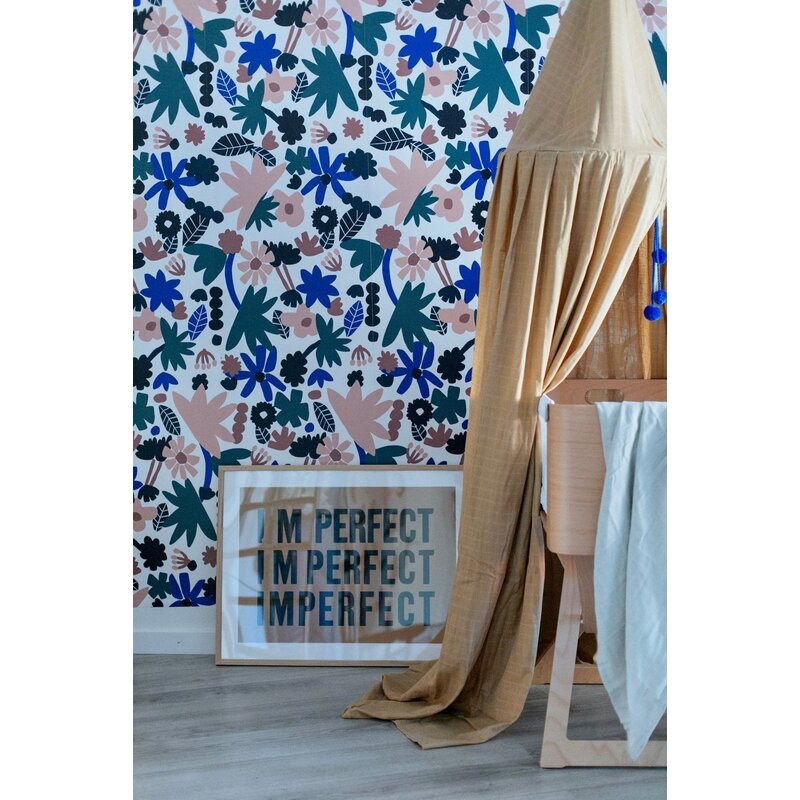 Meet Me at the Wall-collectie Behang  Flowerplay Light - Natural Noord