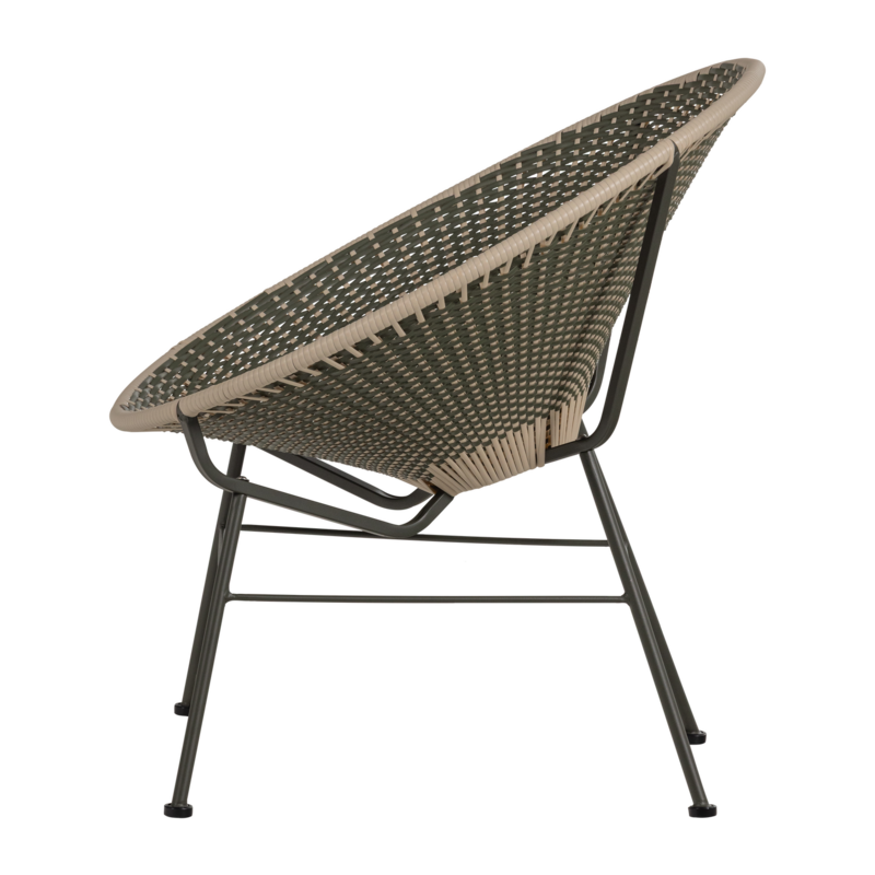 WOOOD-collectie Kazoun Garden Lounge Chair Wicker Green