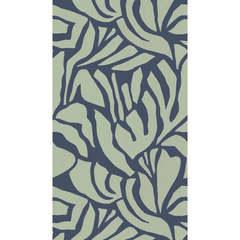 Meet Me at the Wall-collectie Behang  Flow Grean 3 - Sabine van Vessem