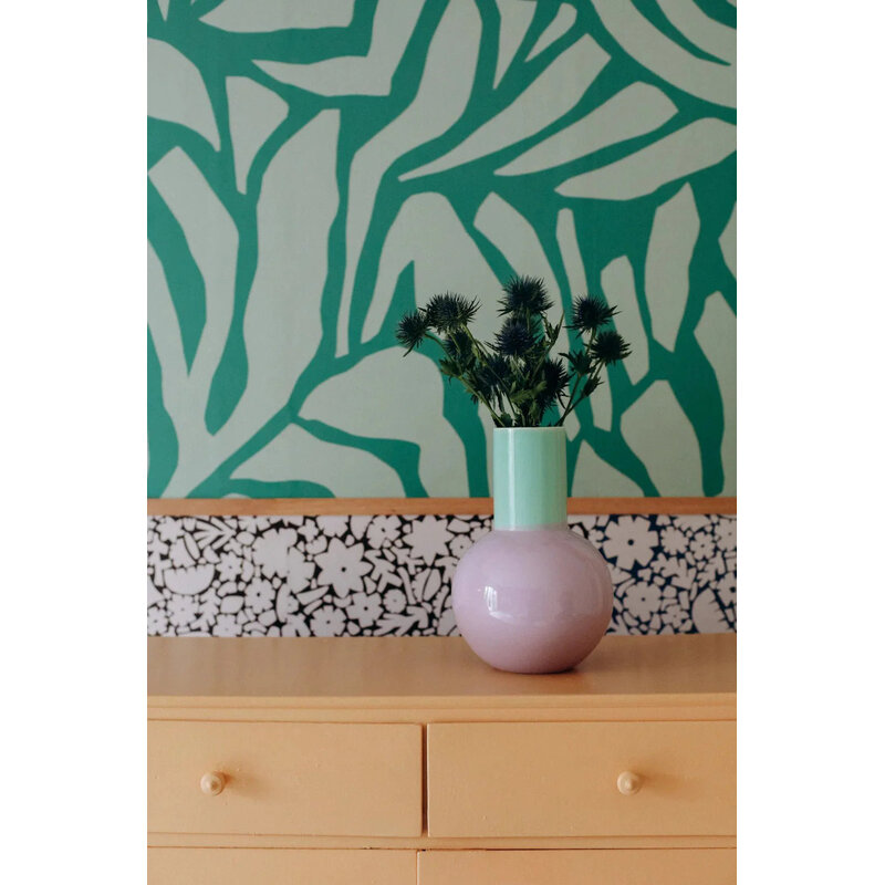 Meet Me at the Wall-collectie Behang  Flow Grean 1 - Sabine van Vessem