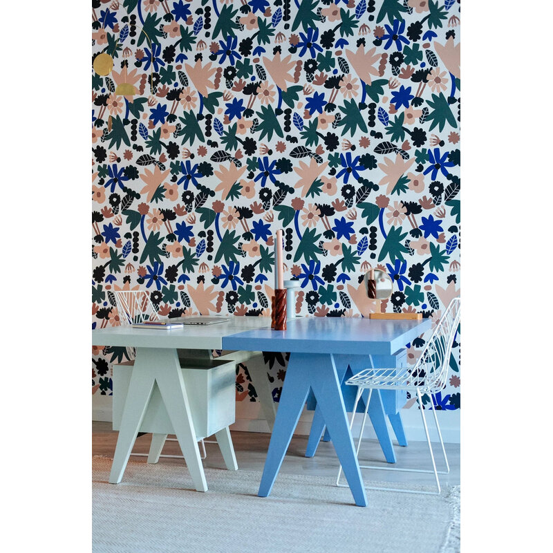 Meet Me at the Wall-collectie Behang  Flowerplay Light - Natural Noord