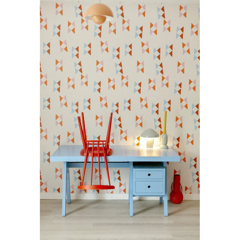 Meet Me at the Wall-collectie Behang Wow Bow Uni - Carolien Baudoin