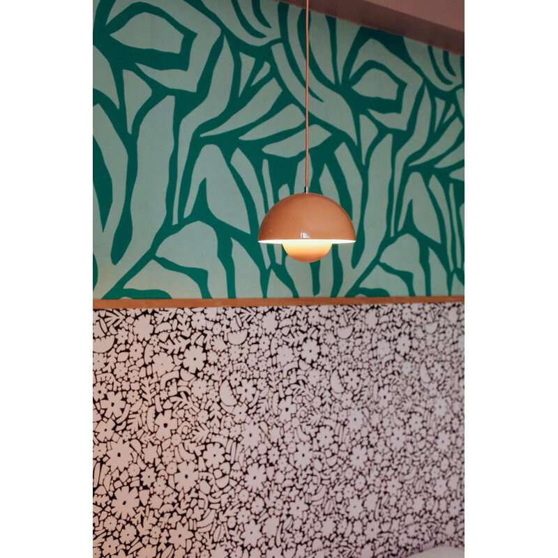 Meet Me at the Wall-collectie Behang  Flow Grean 1 - Sabine van Vessem