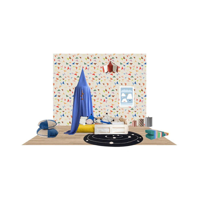 Meet Me at the Wall-collectie Behang Circus Rock Multicolor - Carolien Baudoin