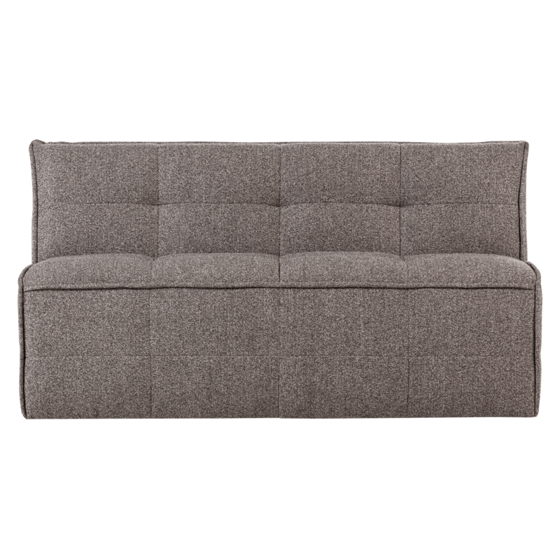 Cluster Eetbankje Met Rugleuning Boucle Middenbruin