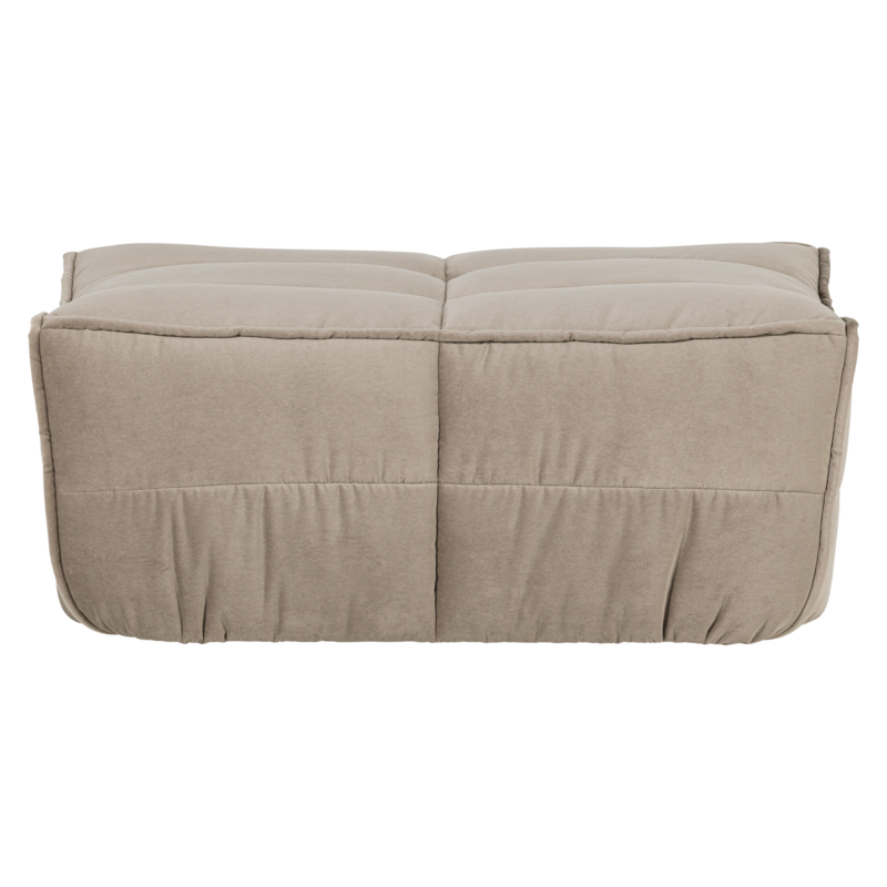 Cluster Hocker Velvet Chocolade Warm Taupe