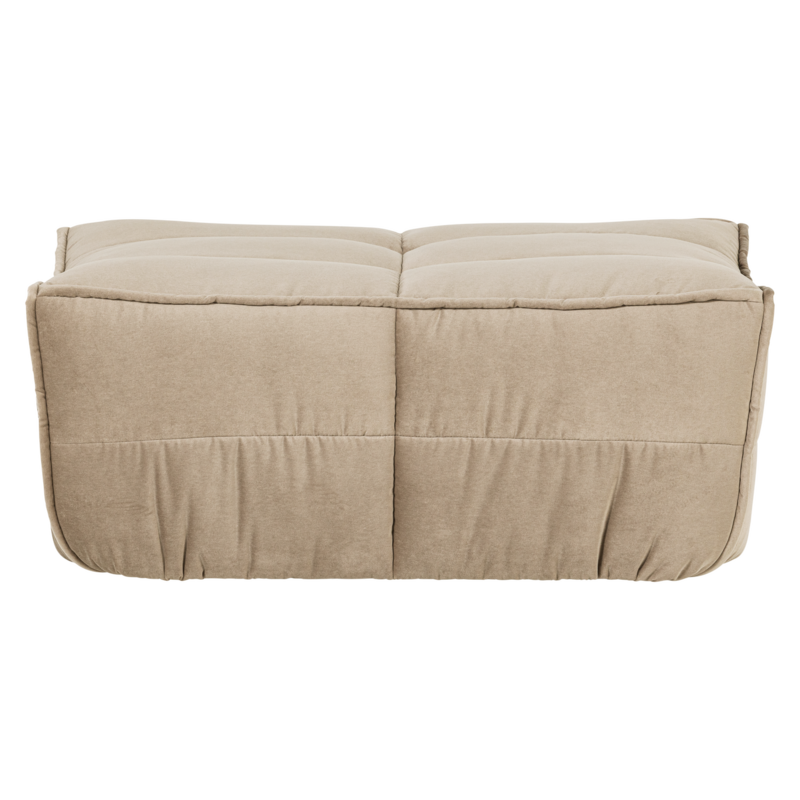 Cluster Hocker Velvet Chocolade Zacht Beige