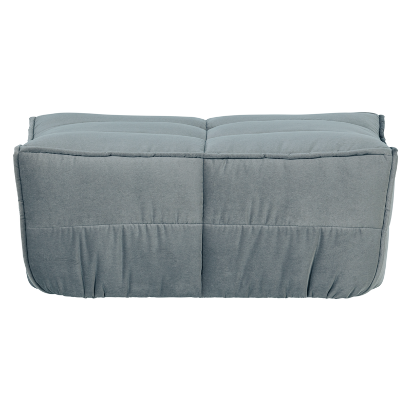 Cluster Hocker Velvet Turquoise Blauw