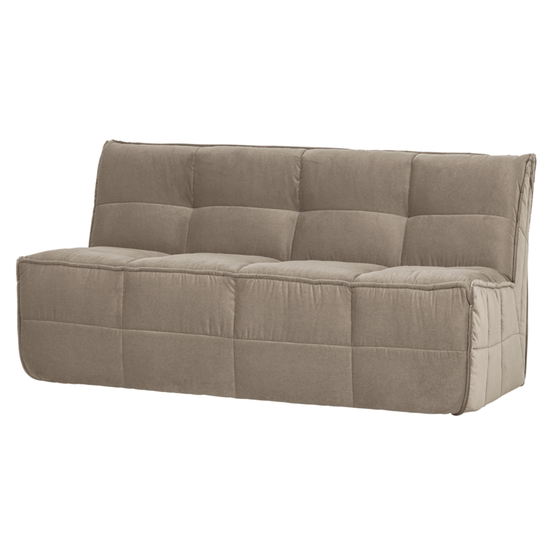 vtwonen-collectie Cluster Eetbankje Met Rugleuning Velvet Warm Taupe