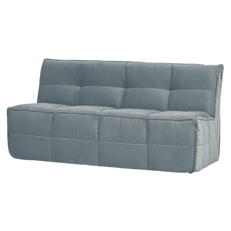 vtwonen-collectie Cluster Eetbankje Met Rugleuning Velvet Turquoise Blauw