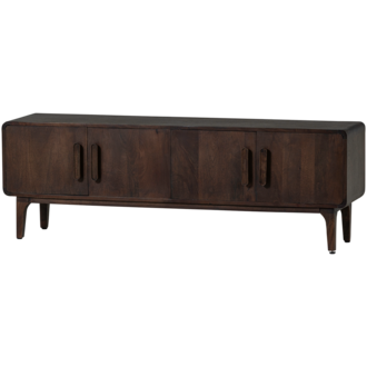 WOOOD Liya Tv Meubel 150 Cm Mangohout Donkerbruin