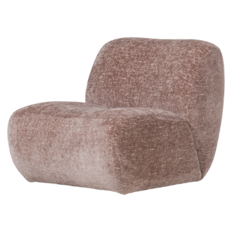 WOOOD Nomu Fauteuil Craquele Velvet Lichtroze [Fsc]