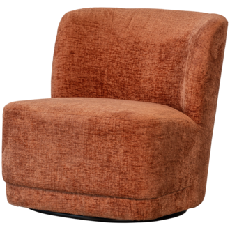WOOOD Atty Draaifauteuil Velvet Oranje