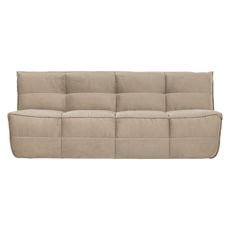 Cluster 3-Zits Bank Velvet Zacht Beige