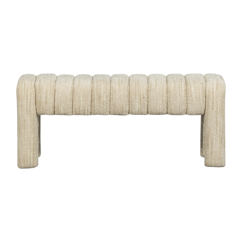WOOOD-collectie Frex Gestoffeerd Bankje Boucle Naturel [Fsc]