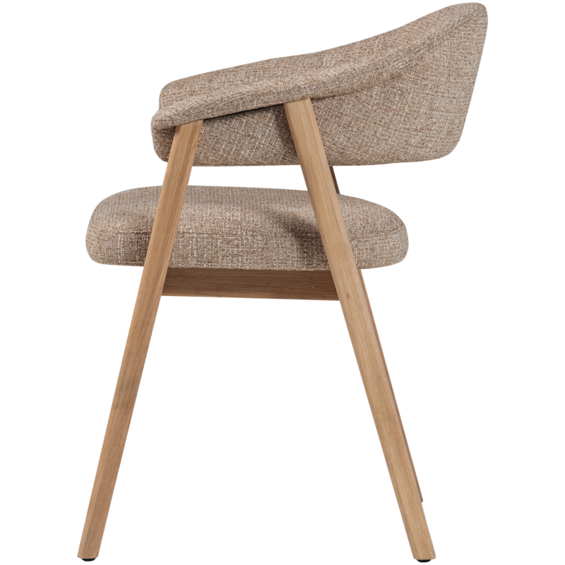 WOOOD-collectie Tunar Eetkamerstoel Met Armleuning Hout Naturel [Fsc] (Set Of 2)