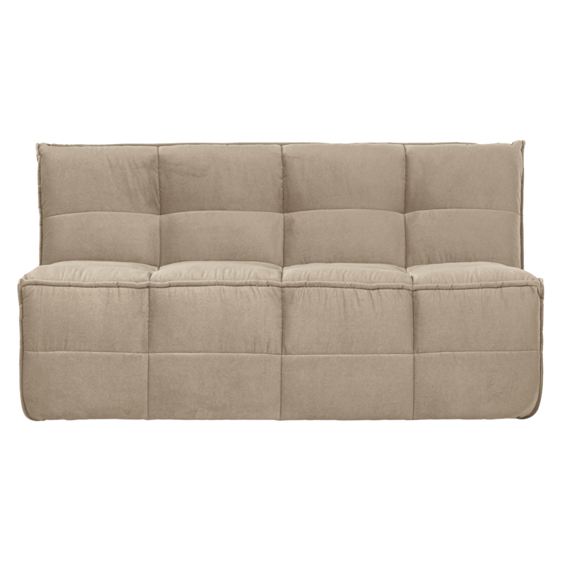 vtwonen-collectie Cluster Eetbankje Met Rugleuning Velvet Zacht Beige
