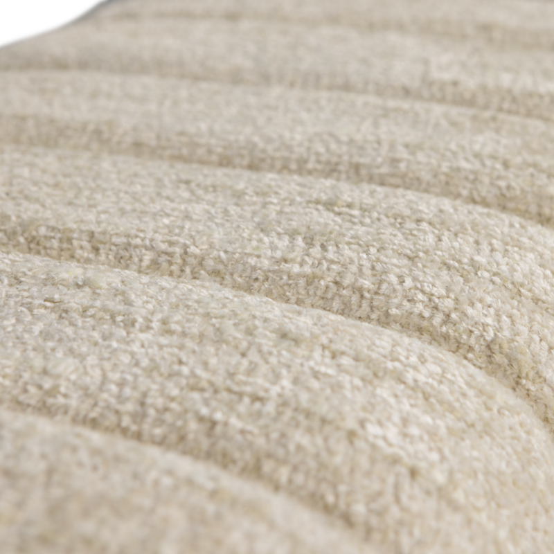 WOOOD-collectie Frex Gestoffeerd Bankje Boucle Naturel [Fsc]