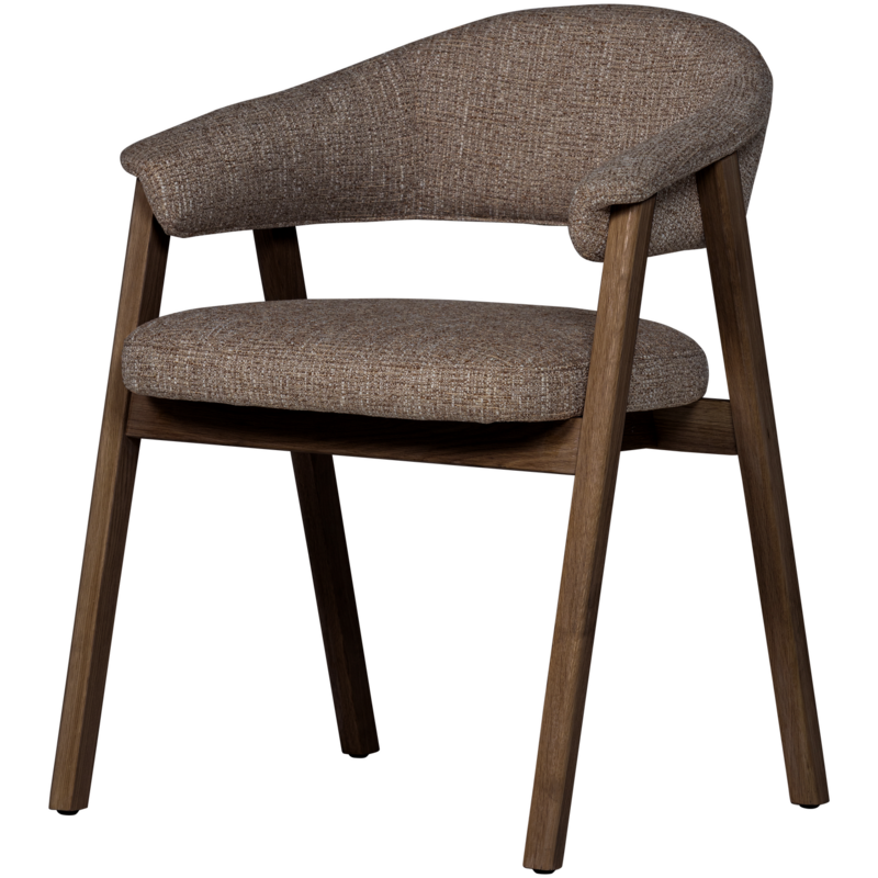 WOOOD-collectie Tunar Eetkamerstoel Met Armleuning Hout Bruin [Fsc] (Set Of 2)