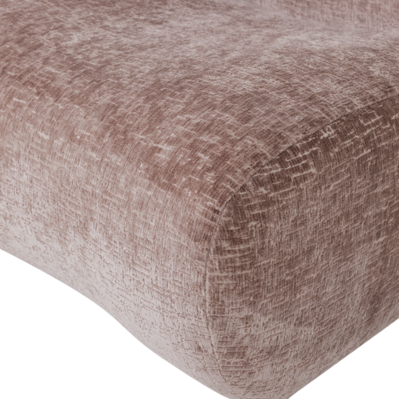 WOOOD-collectie Nomu Fauteuil Craquele Velvet Lichtroze [Fsc]