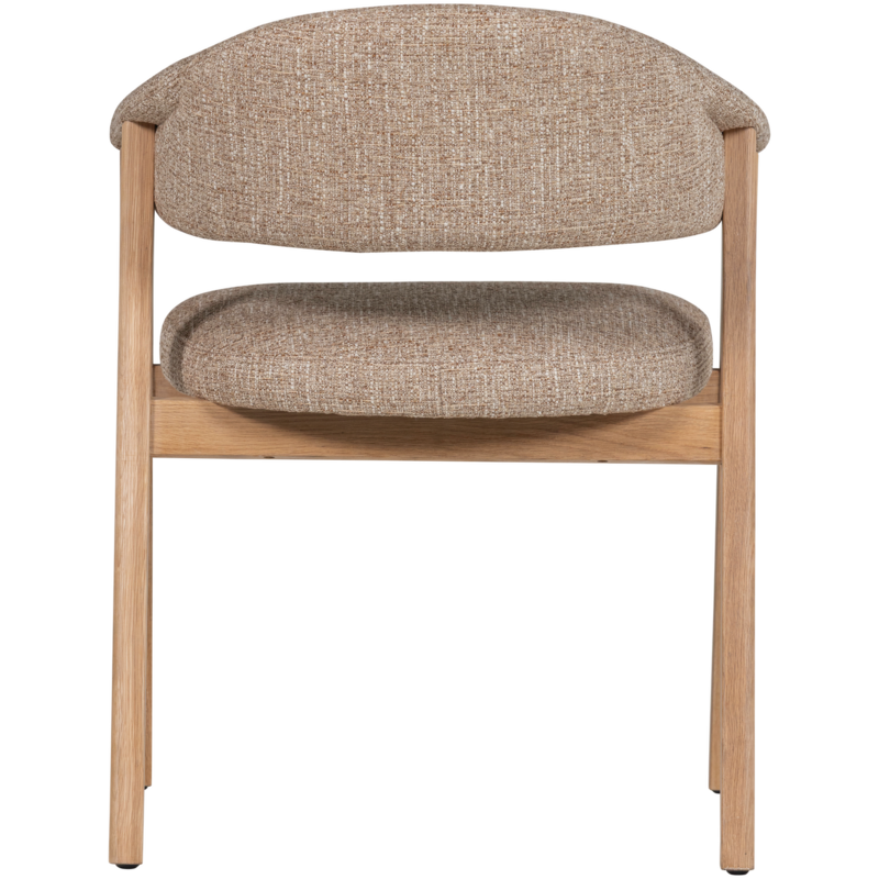 WOOOD-collectie Tunar Eetkamerstoel Met Armleuning Hout Naturel [Fsc] (Set Of 2)