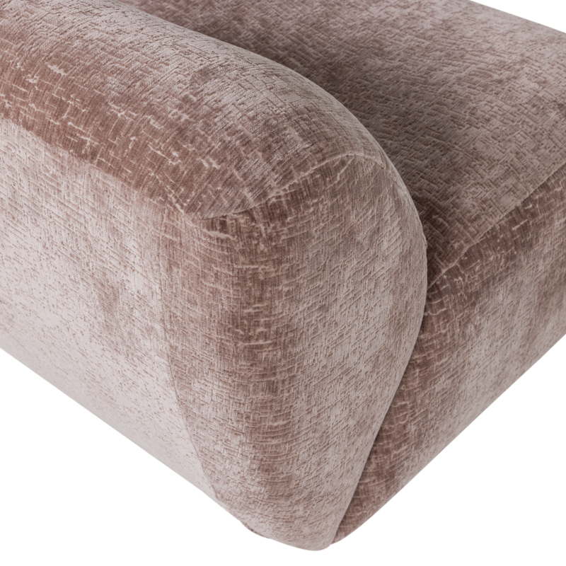 WOOOD-collectie Nomu Fauteuil Craquele Velvet Lichtroze [Fsc]
