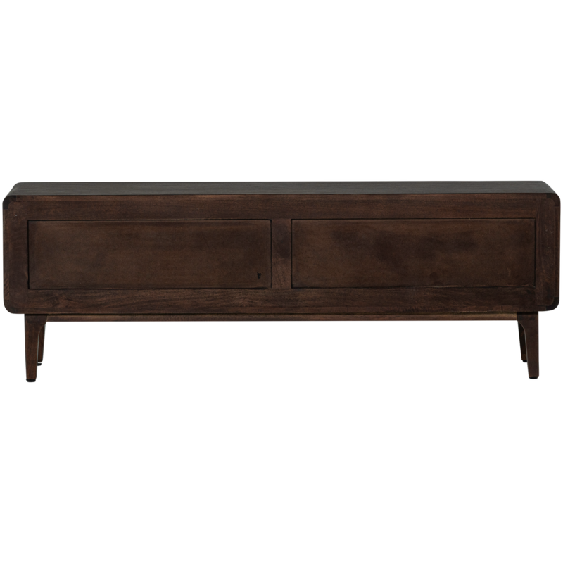 WOOOD-collectie Liya Tv Meubel 150 Cm Mangohout Donkerbruin