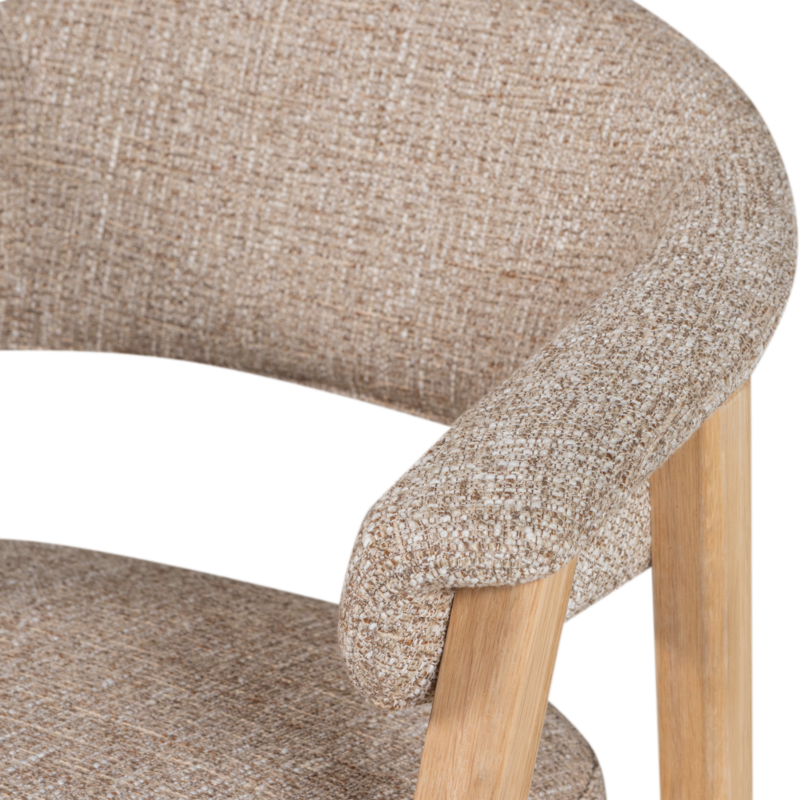 WOOOD-collectie Tunar Eetkamerstoel Met Armleuning Hout Naturel [Fsc] (Set Of 2)