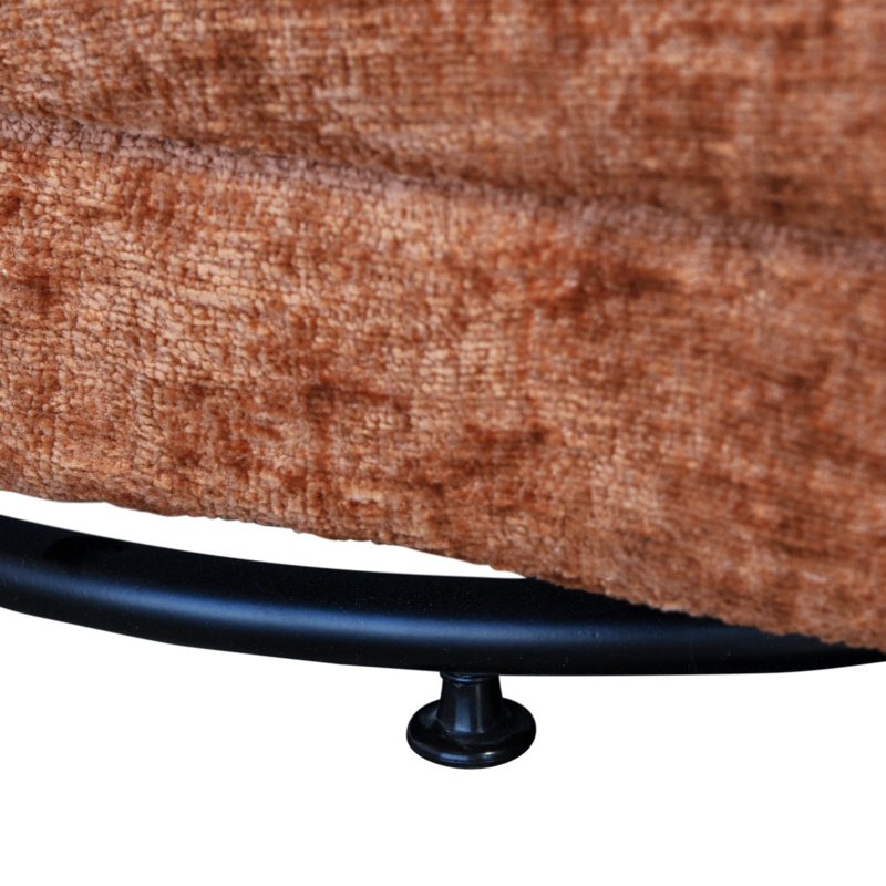 WOOOD-collectie Atty Draaifauteuil Velvet Oranje