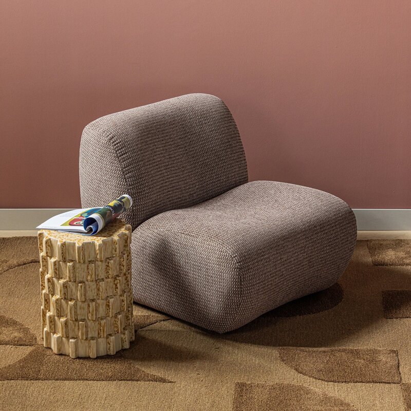 WOOOD-collectie Nomu Fauteuil Grove Chenille Bruin [Fsc]