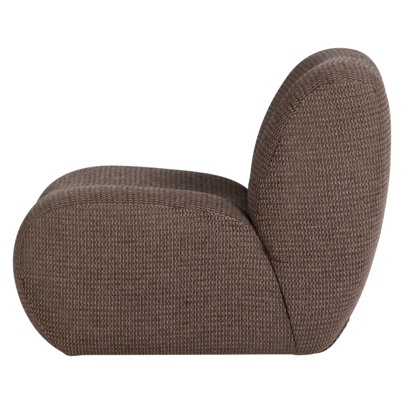 WOOOD-collectie Nomu Fauteuil Grove Chenille Bruin [Fsc]