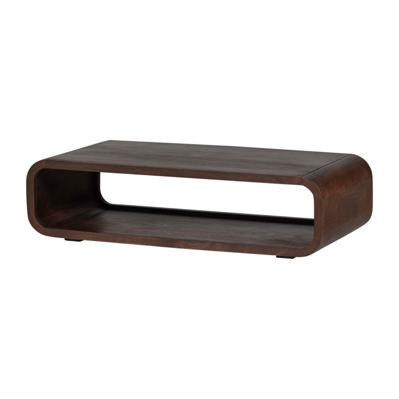 WOOOD-collectie Kinu Coffee Table Mango Wood Dark Brown [FSC]