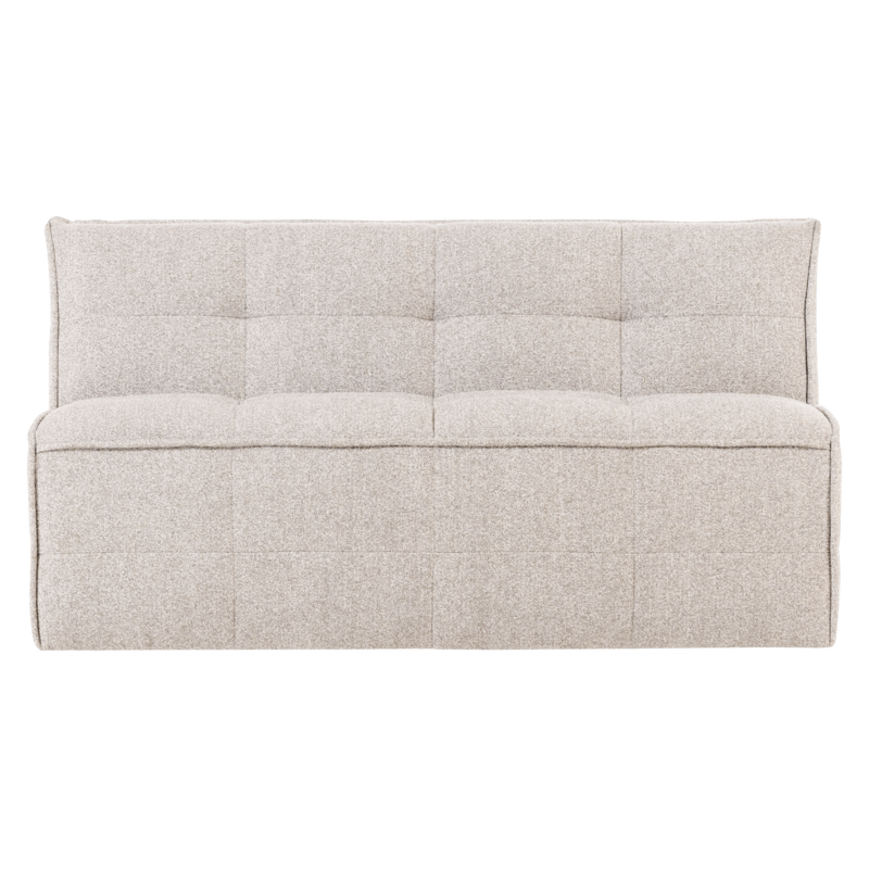 Cluster Eetbankje Met Rugleuning Boucle Zand Beige