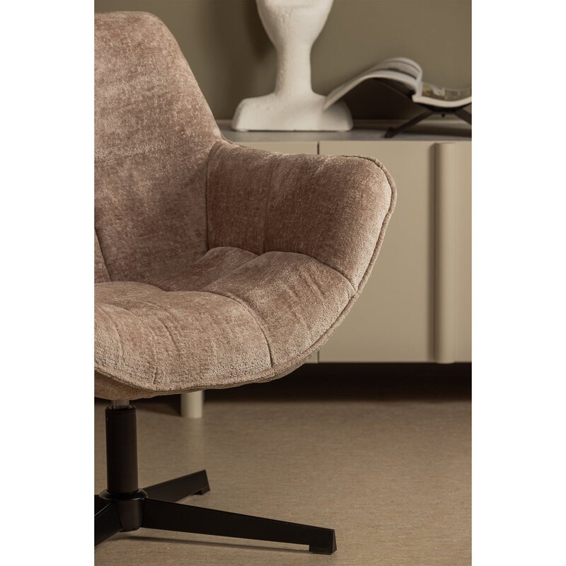 WOOOD-collectie Wibo Draaifauteuil Taupe