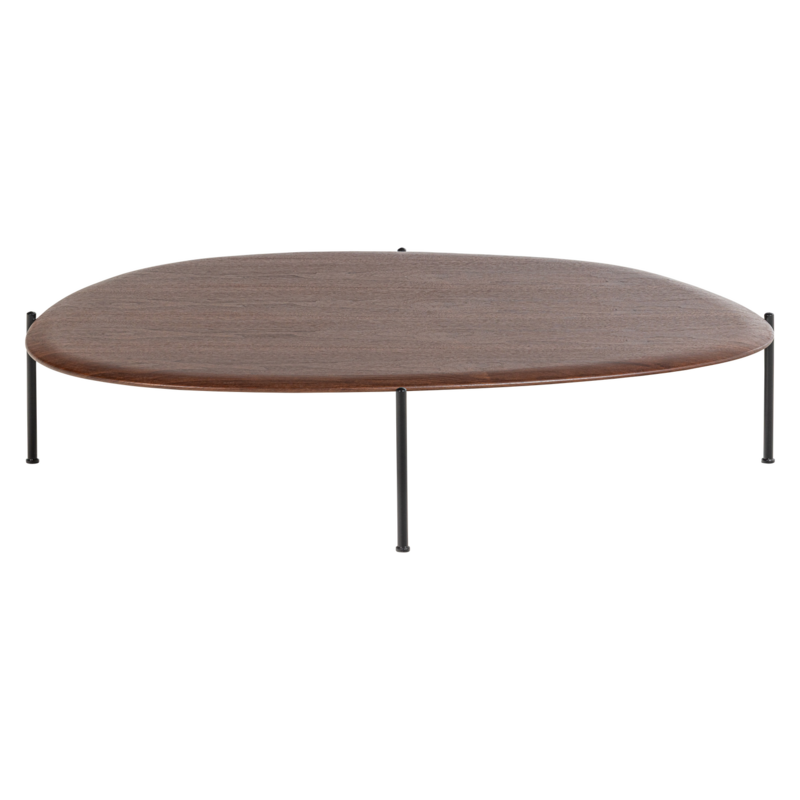 WOOOD-collectie Kota Salontafel 26X121X79 Cm Mdf/Fineer Bruin
