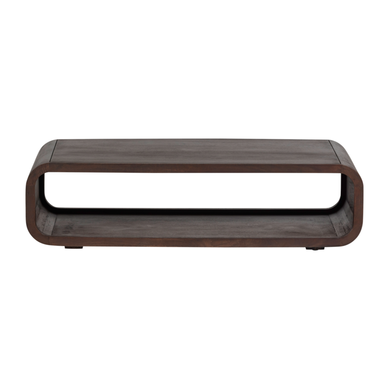 WOOOD-collectie Kinu Salontafel Mangohout Donkerbruin [Fsc]