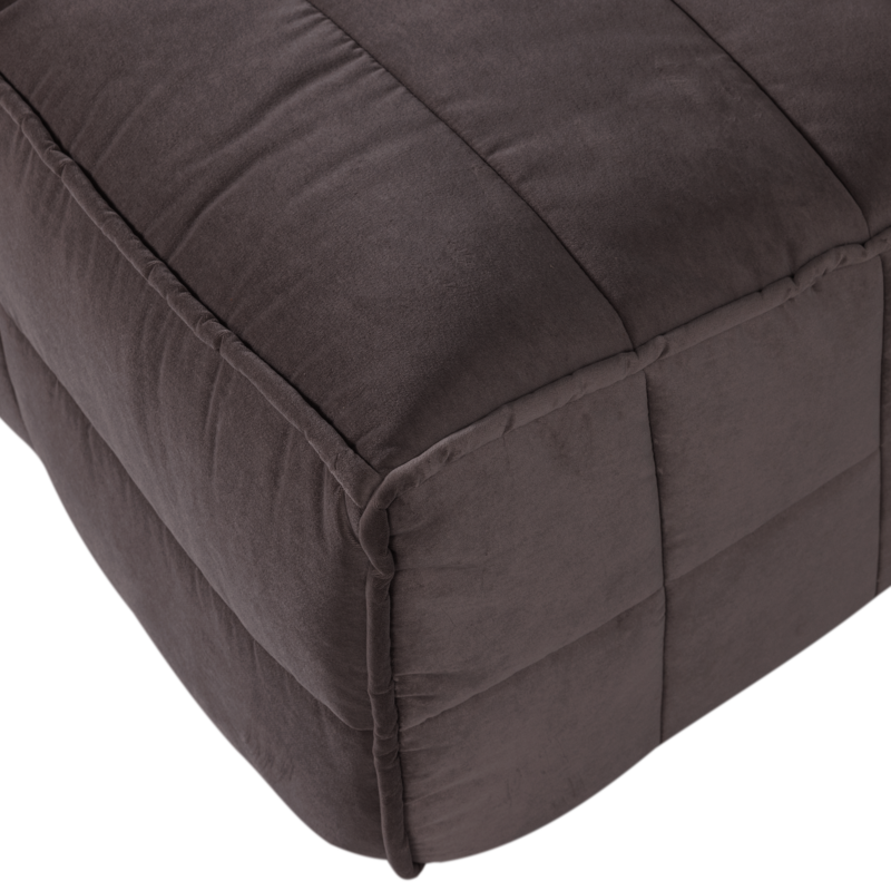 vtwonen-collectie Cluster Eetbankje Met Rugleuning Velvet Chocolade Bruin