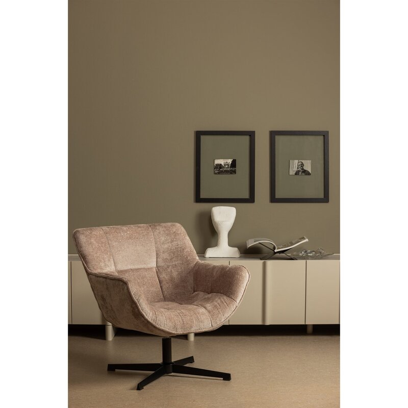 WOOOD-collectie Wibo Draaifauteuil Taupe