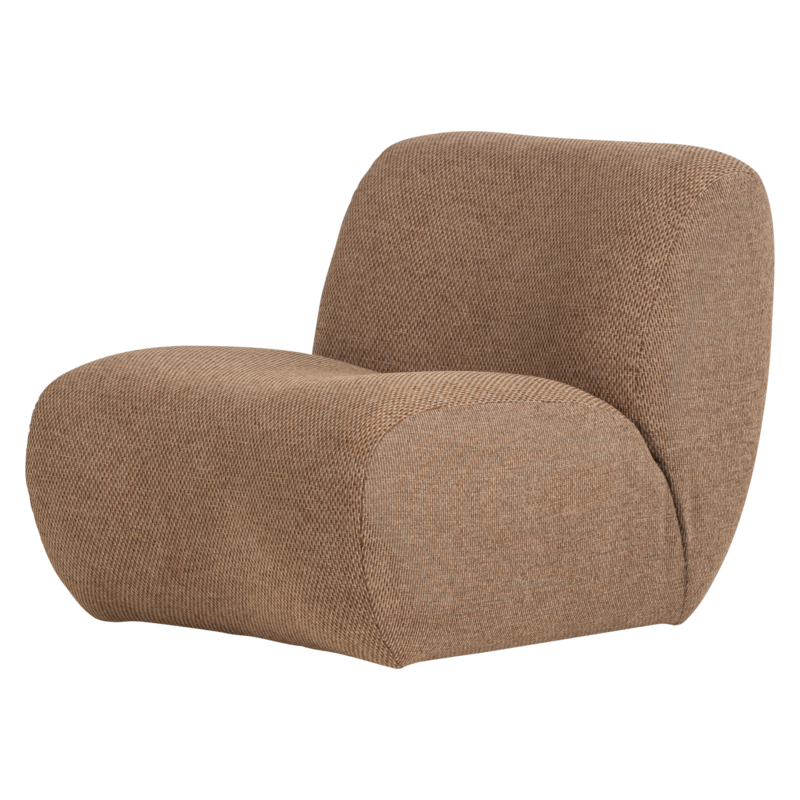 WOOOD-collectie Nomu Fauteuil Grove Chenille Lichtbruin [Fsc]