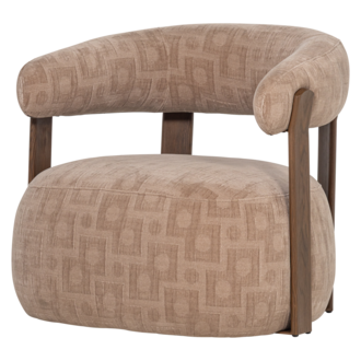 WOOOD Foon Armchair 3D Structured Fabric Sand [FSC]