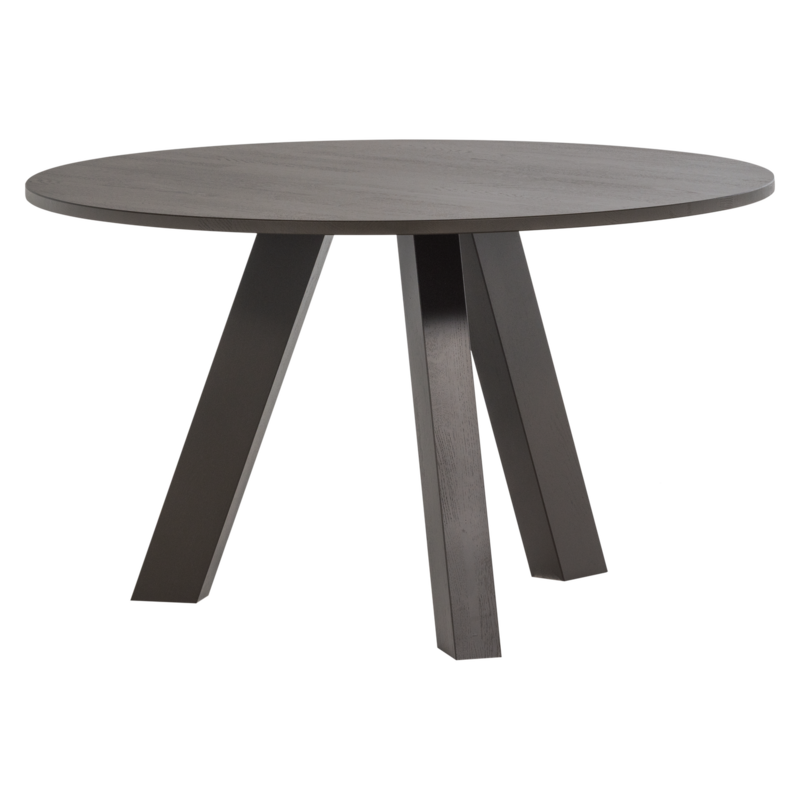 WOOOD-collectie Rhonda Eettafel O129 Cm Eiken Middenbruin [Fsc]